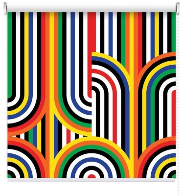 Houseart Πολυχρωμία σχεδίων, Line Art, Ρολοκουρτίνες, 100 x 100 εκ.